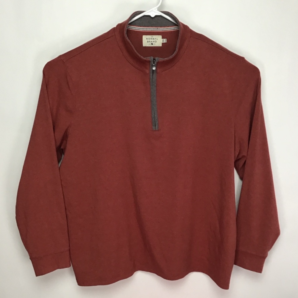 The Normal Brand men’s long sleeve quarter zip pullover 3XL